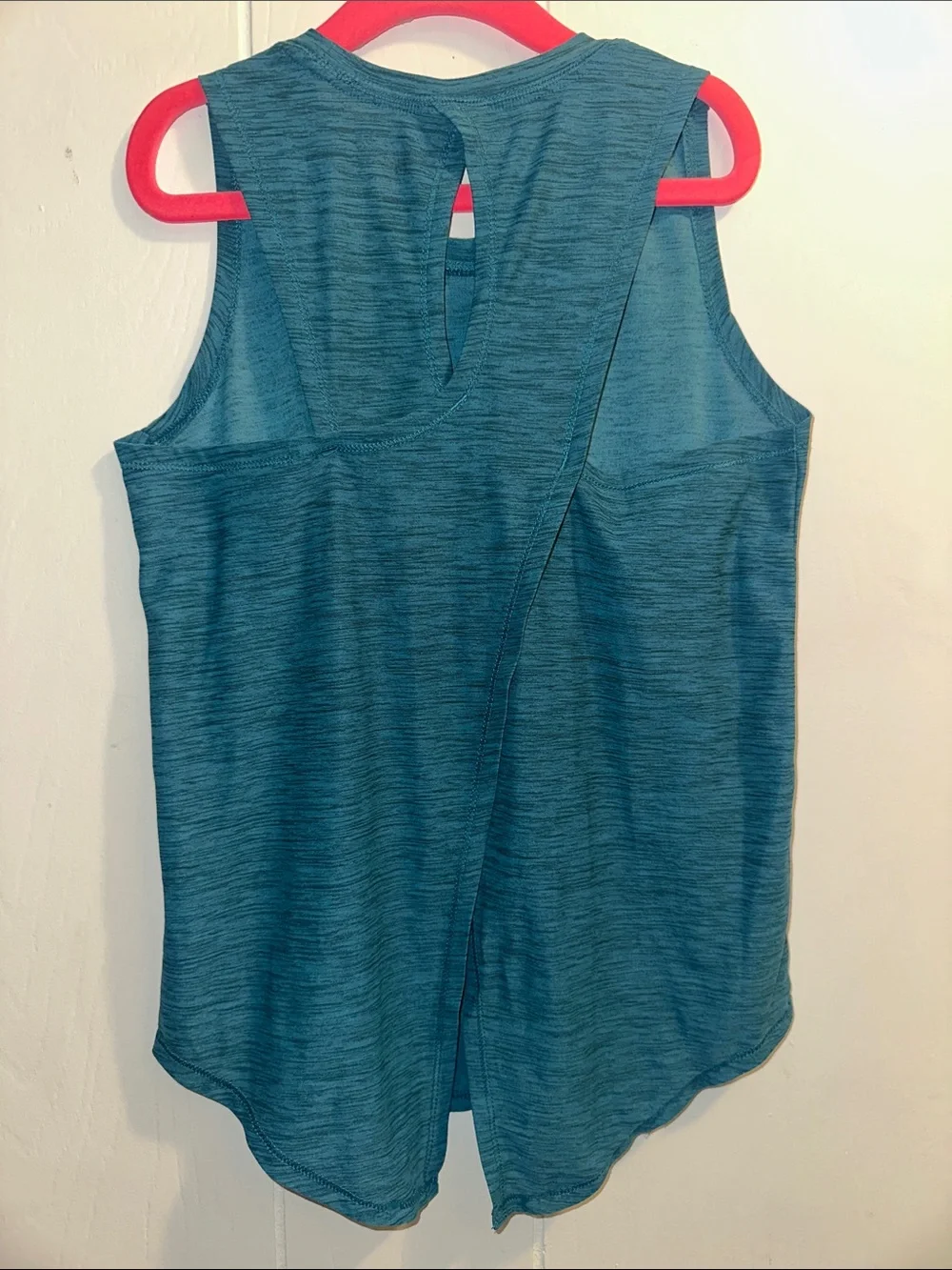 Old Navy Teal Space-Dye Swing Tank Top